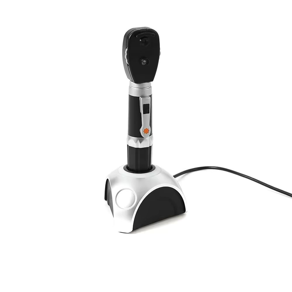 Ophthalmoscope Retinoscope Set with XHL/LED Bulbs, Rechargeable, ENT Surgical